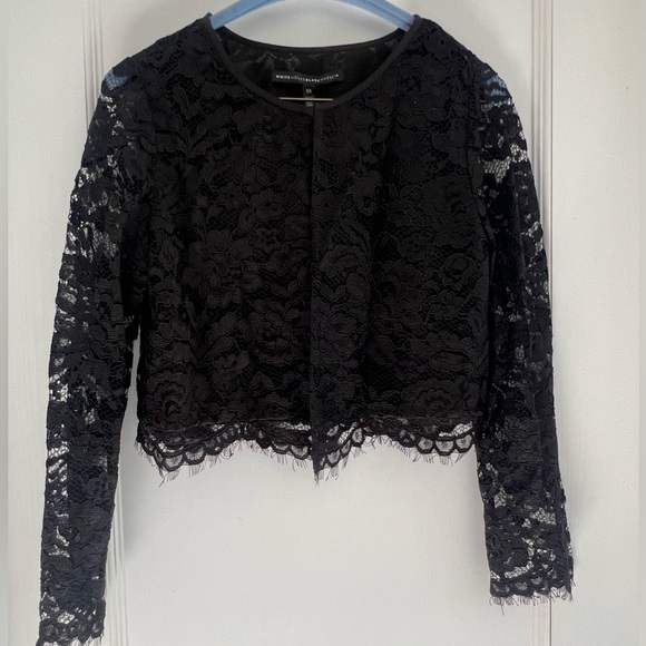 White House Black Market Lace Bolero Womens Size XS - Picture 4 of 6